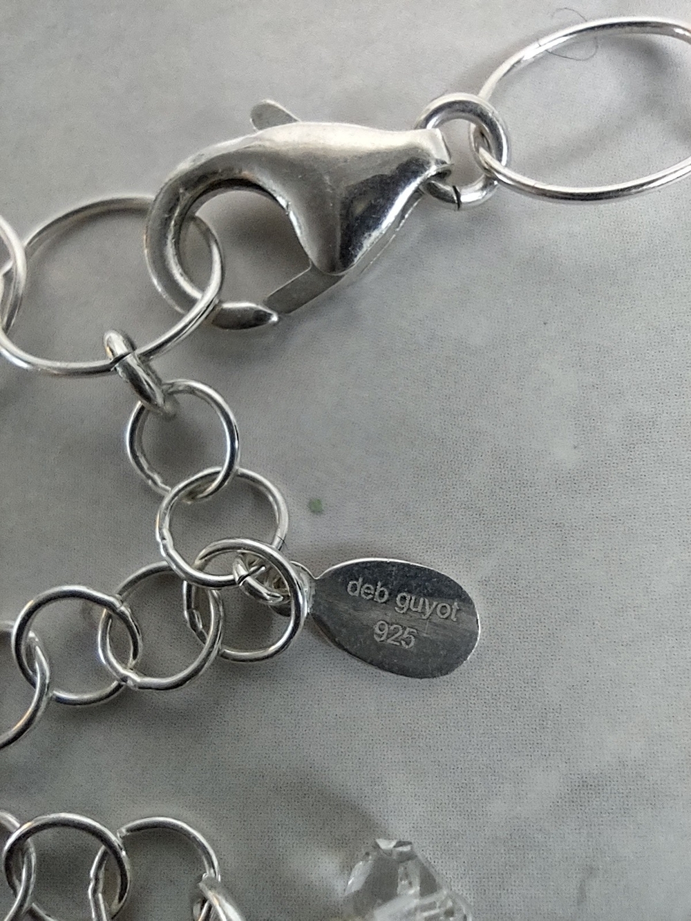 Deb Guyot Herkimer Crystal Quartz/Sterling Silver Necklace - Picture 6 of 6